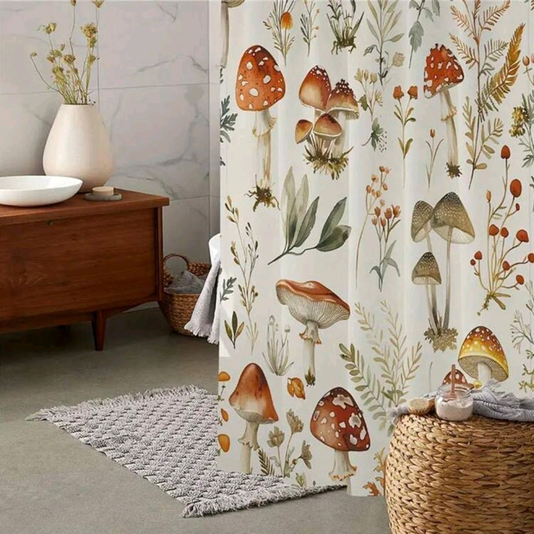 Shrooms In Bloom Shower Curtain