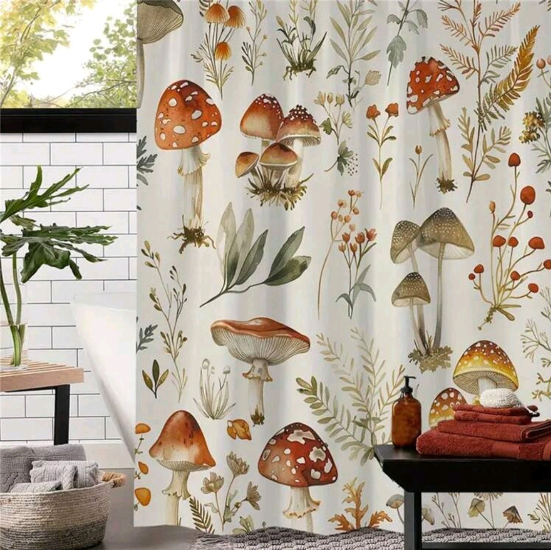 Shrooms In Bloom Shower Curtain