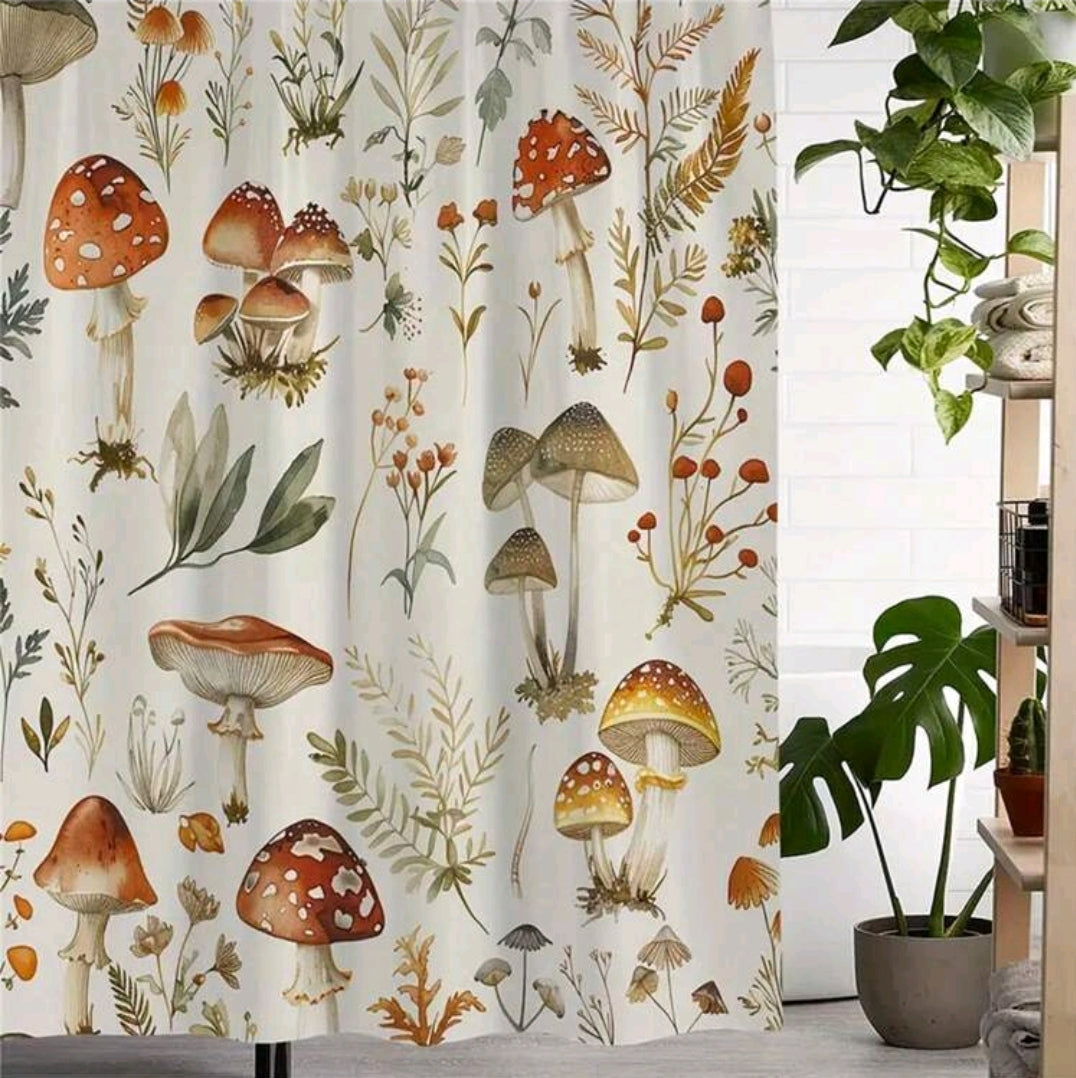 Shrooms In Bloom Shower Curtain