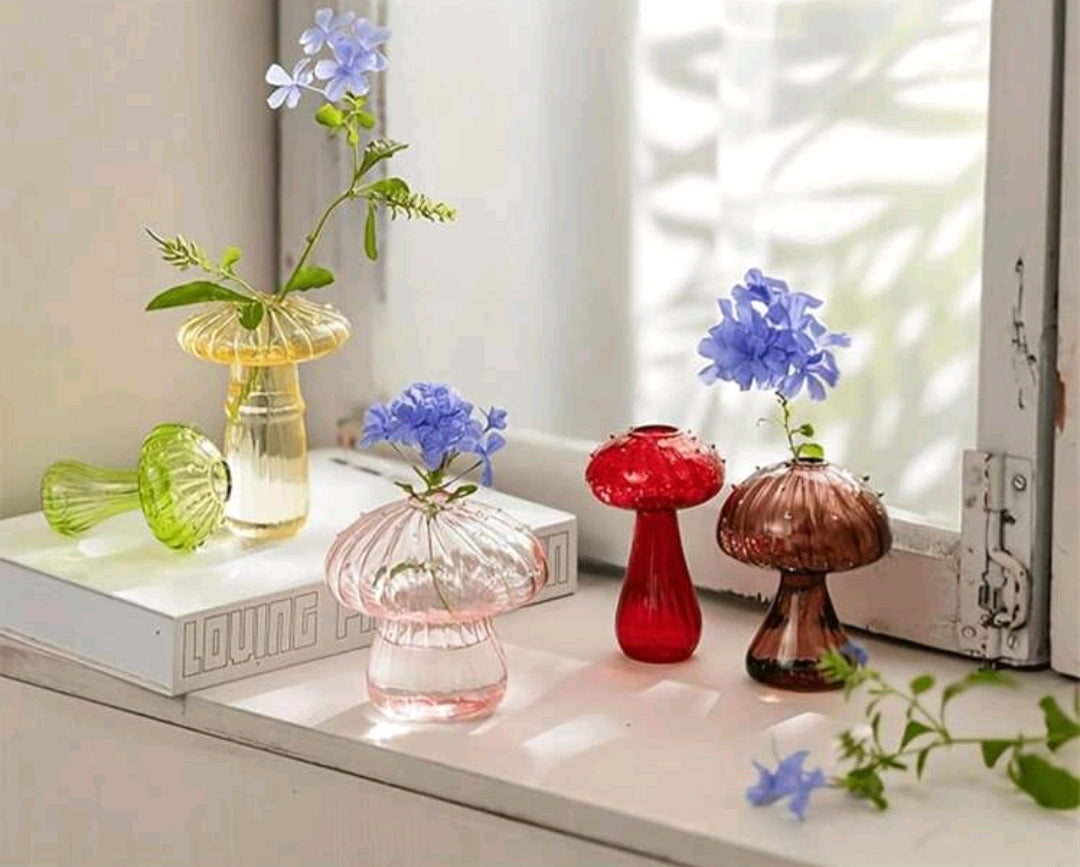 Mushroom Mirage 5pc Vases