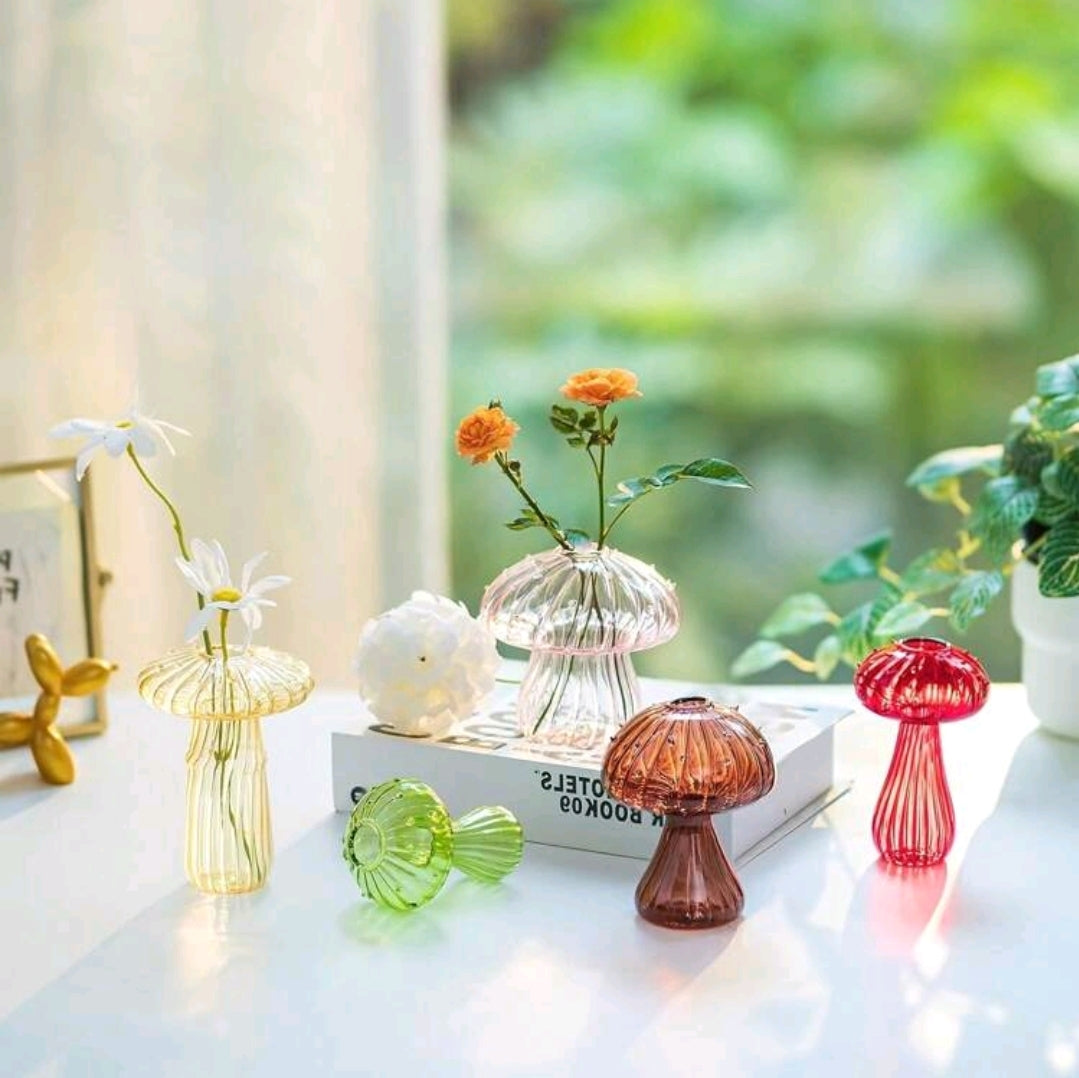 Mushroom Mirage 5pc Vases