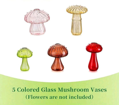 Mushroom Mirage 5pc Vases