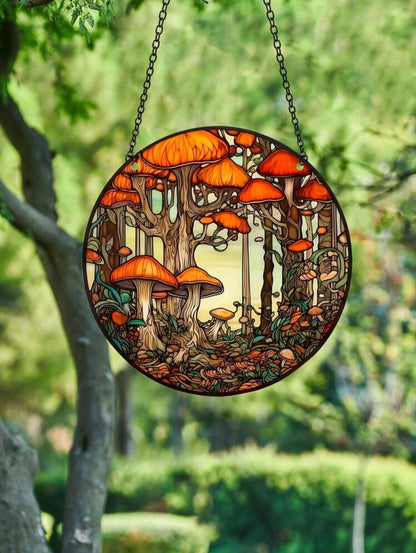 Toadstool Wonderland Suncatcher