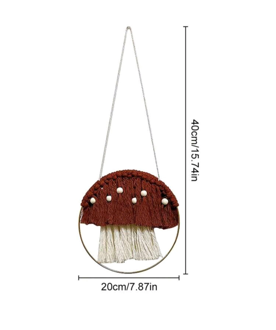 Macrame Mushroom Wall Decor