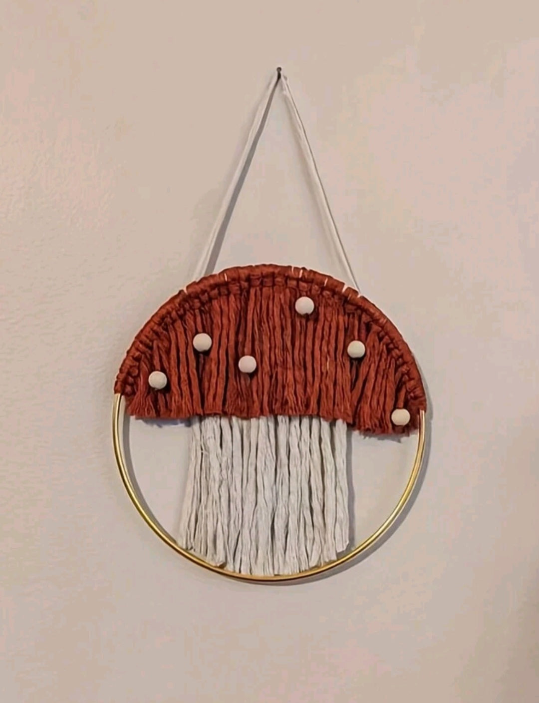 Macrame Mushroom Wall Decor