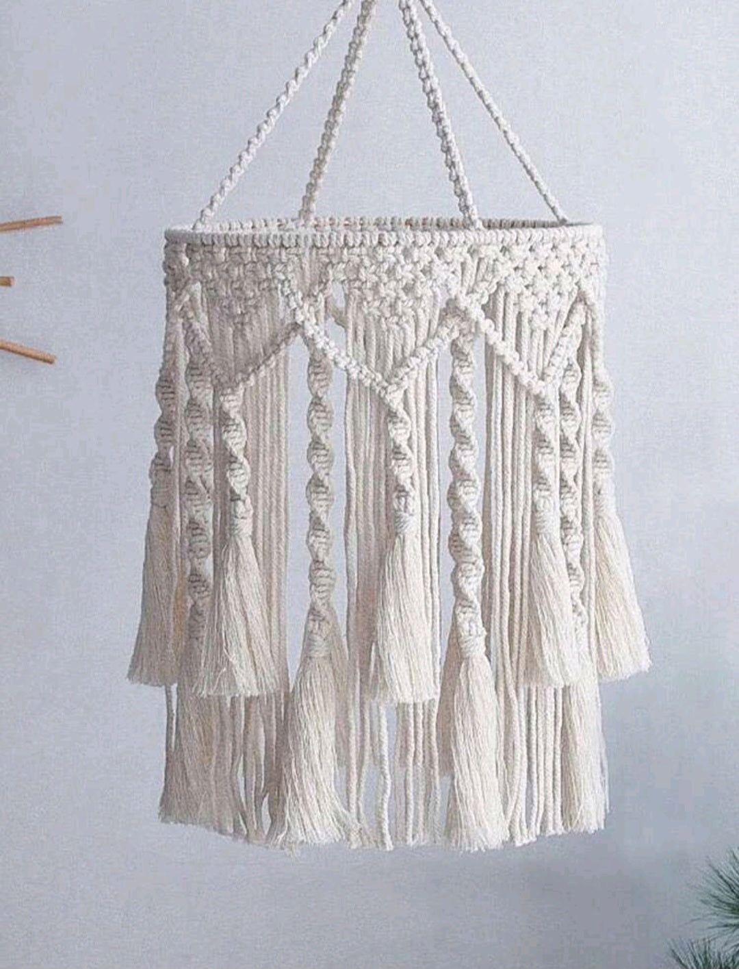 Boho Tassel Pendant Lamp