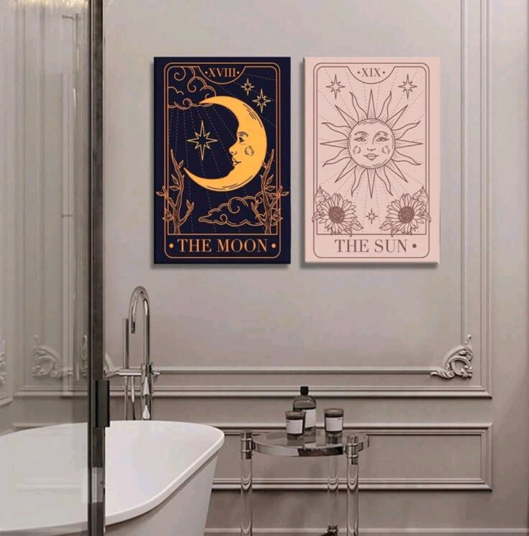 Sun & Moon Wall Prints