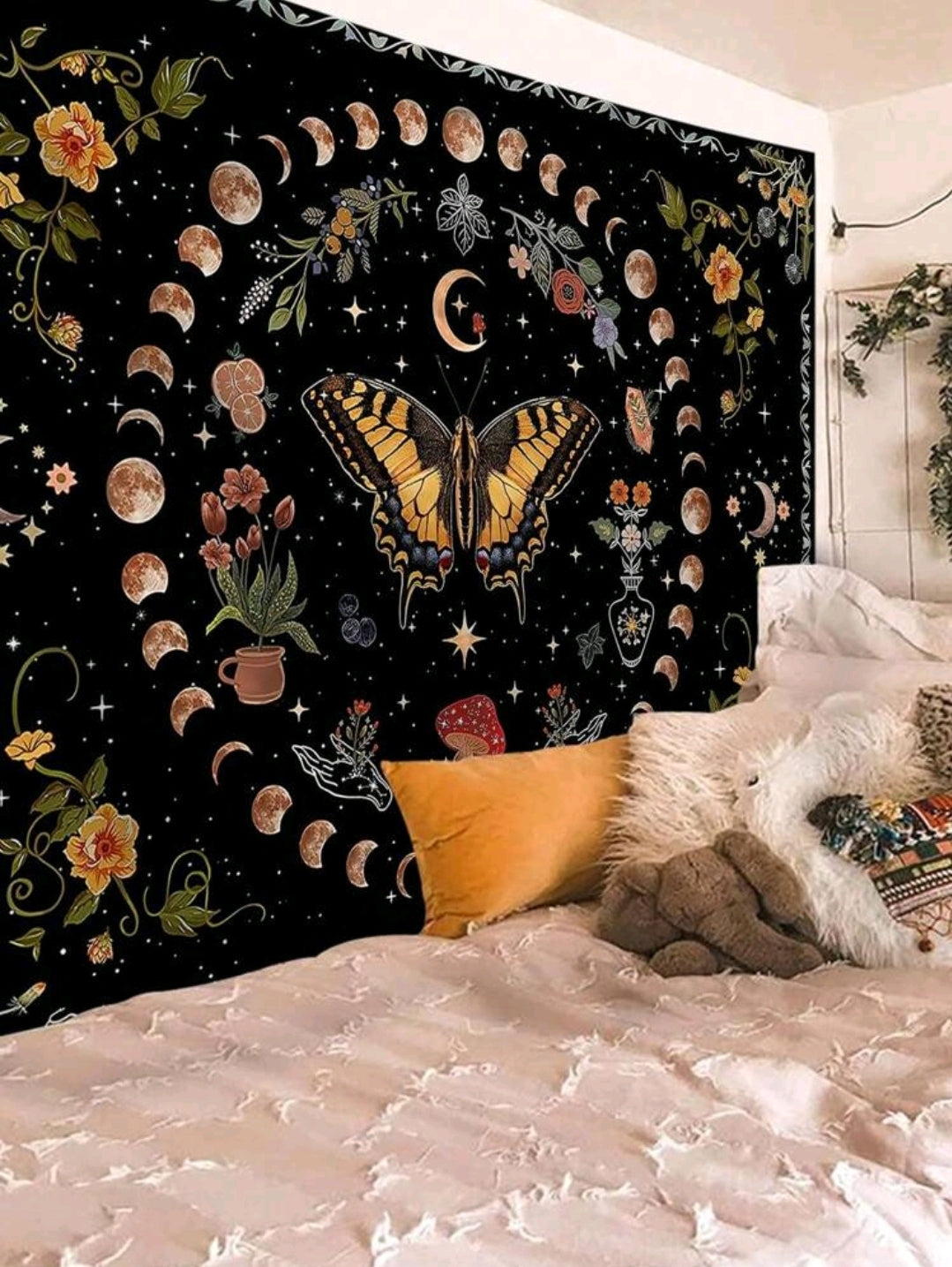 Cosmic Butterfly Tapestry