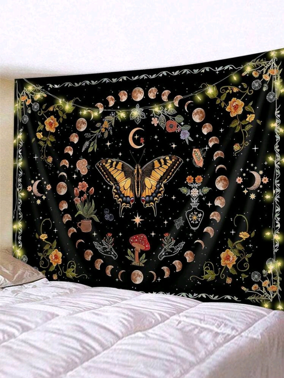 Cosmic Butterfly Tapestry