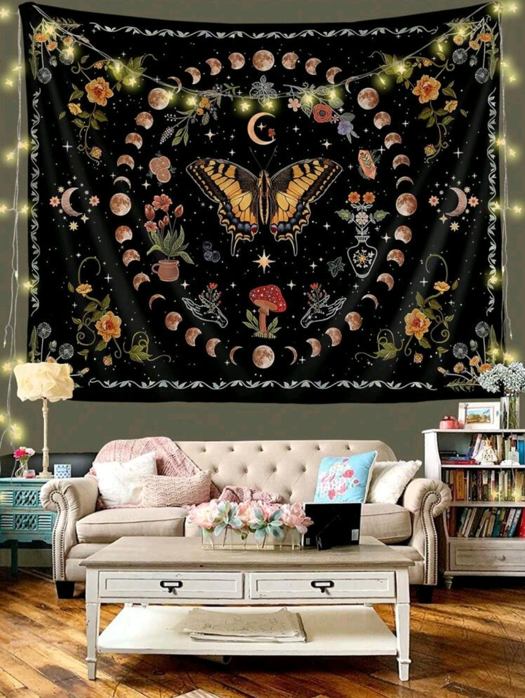 Cosmic Butterfly Tapestry