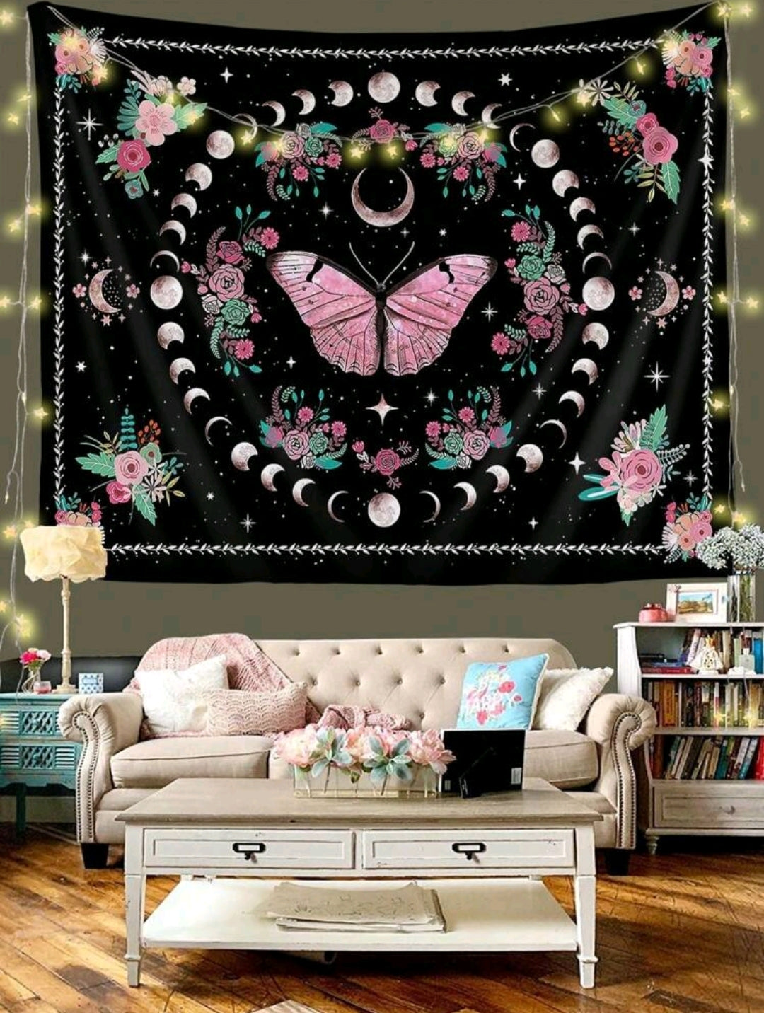 Cosmic Butterfly Tapestry