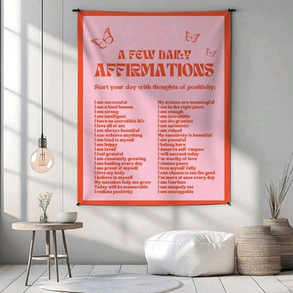 Daily Affirmations Tapestry