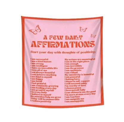 Daily Affirmations Tapestry