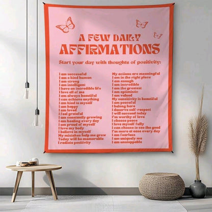 Daily Affirmations Tapestry