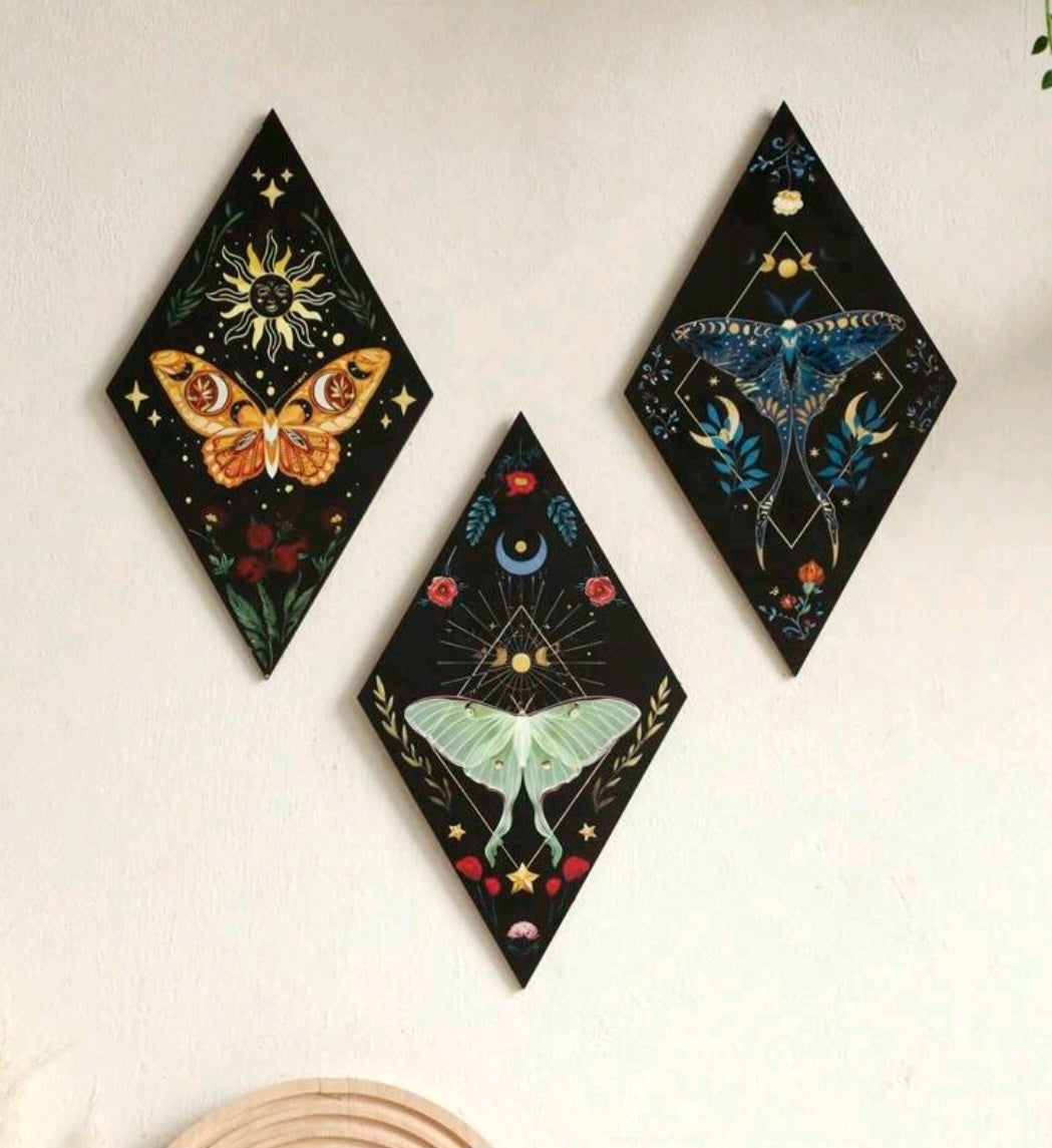 Butterfly Trilogy Wall Hangings