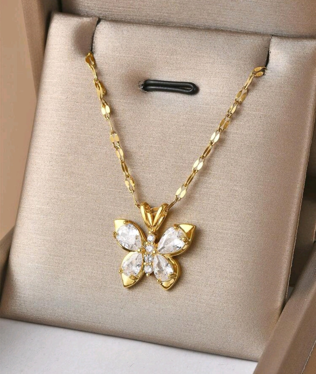 Crystal Butterfly Necklace