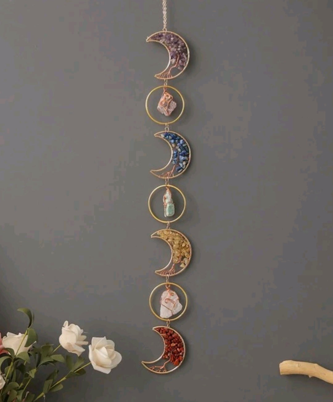 Chakra Crystals Wall Decor