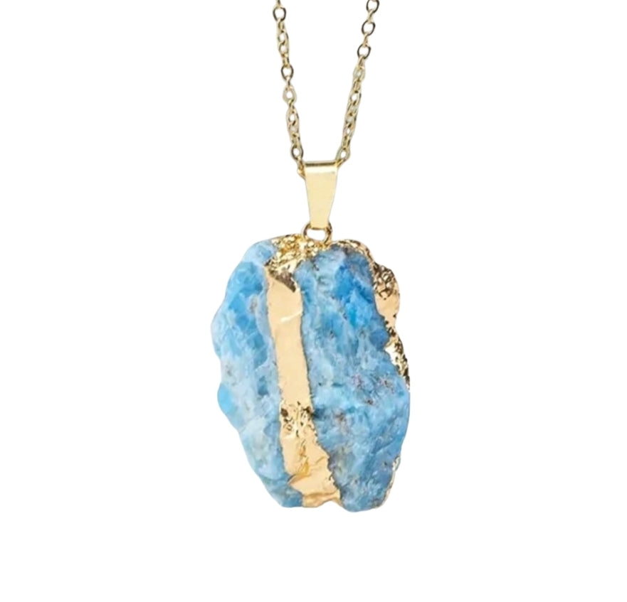 Raw Crystal Pendant Necklace