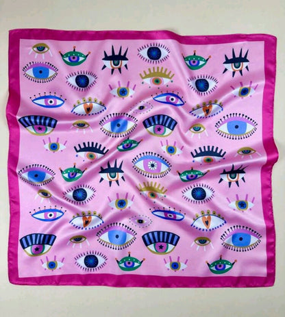 Eye Of Protection Satin Scarf