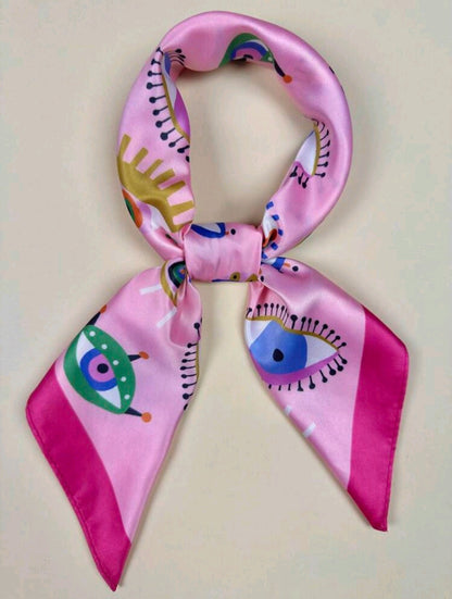 Eye Of Protection Satin Scarf