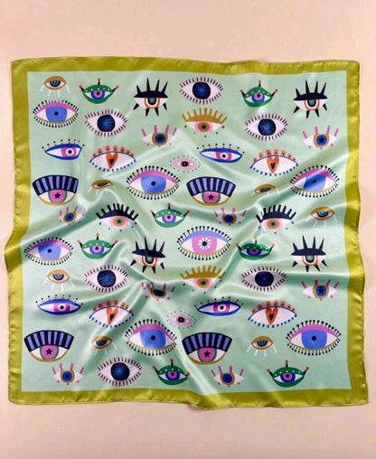 Eye Of Protection Satin Scarf