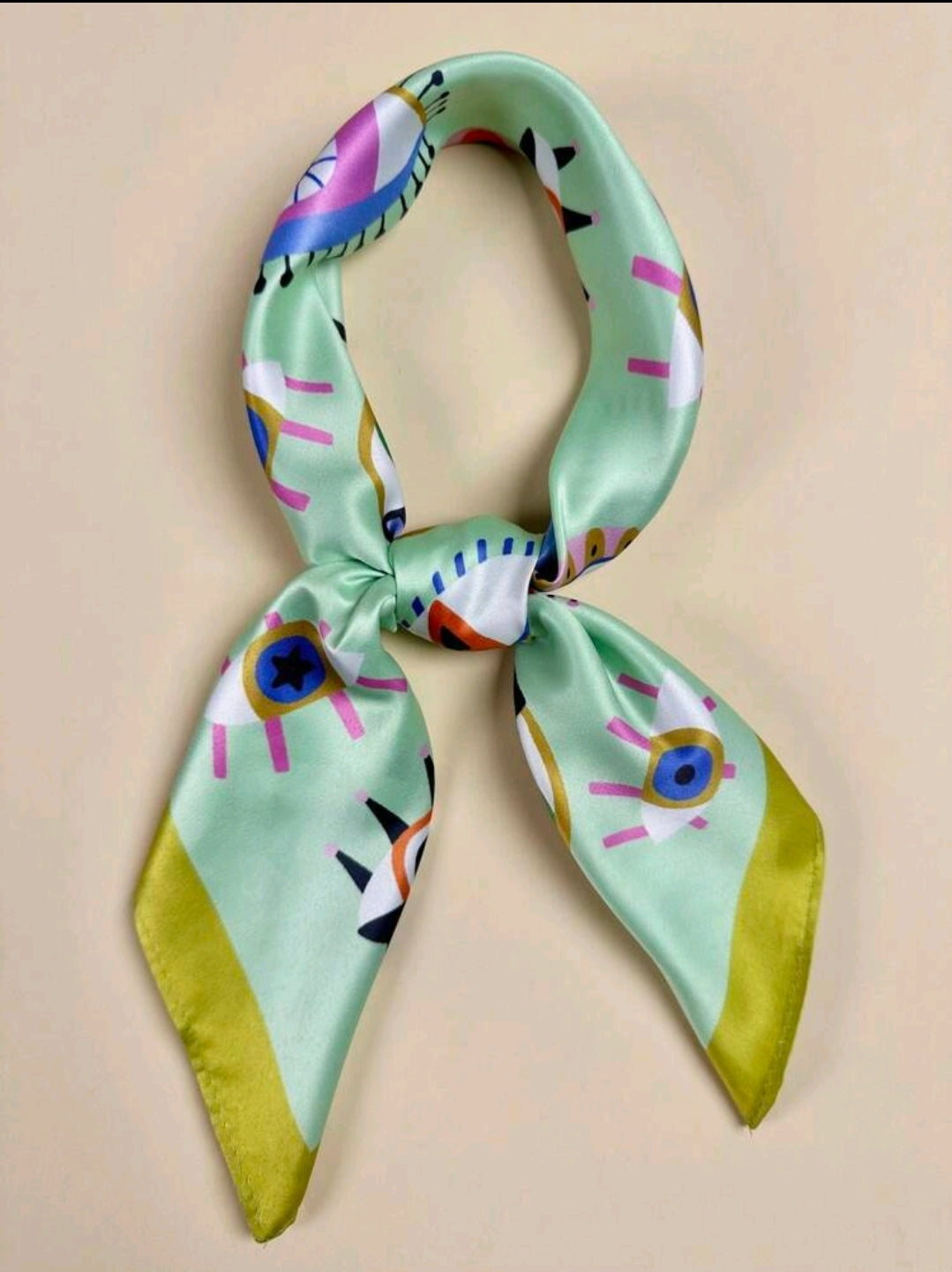 Eye Of Protection Satin Scarf