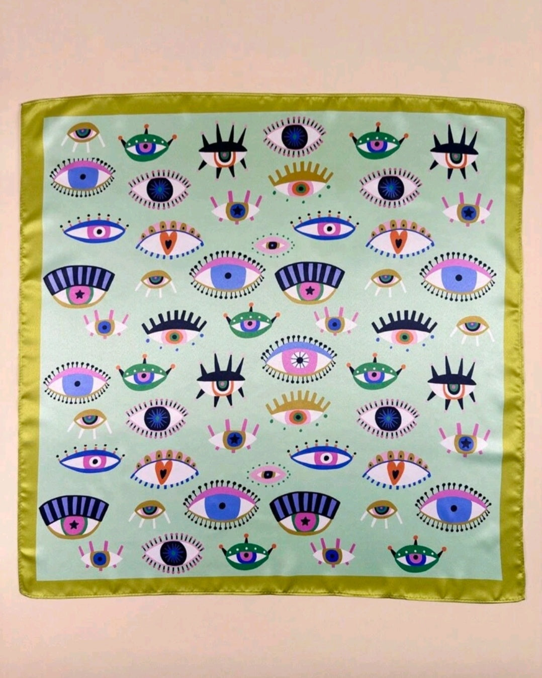 Eye Of Protection Satin Scarf