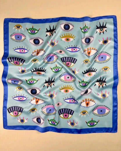 Eye Of Protection Satin Scarf