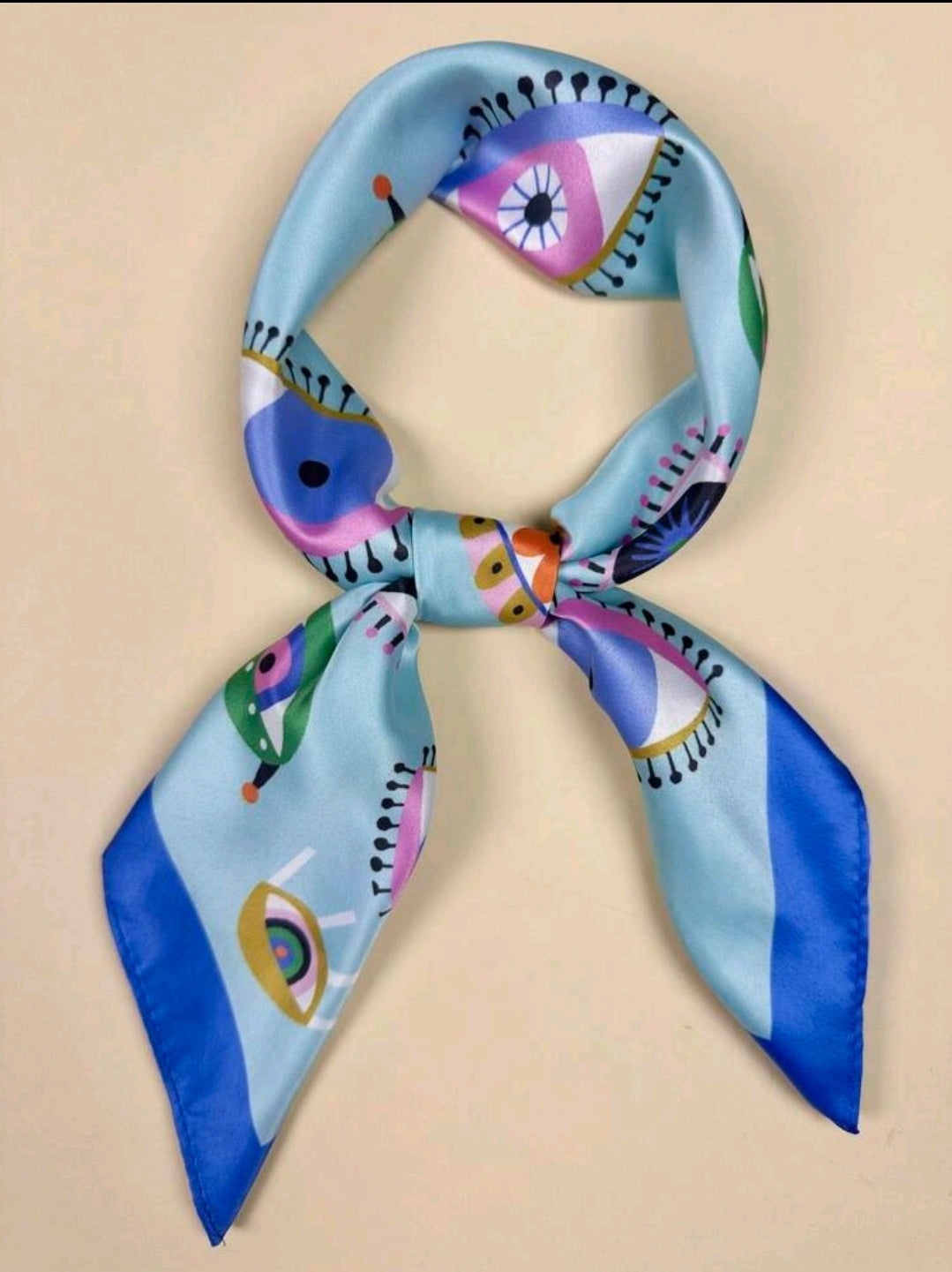 Eye Of Protection Satin Scarf