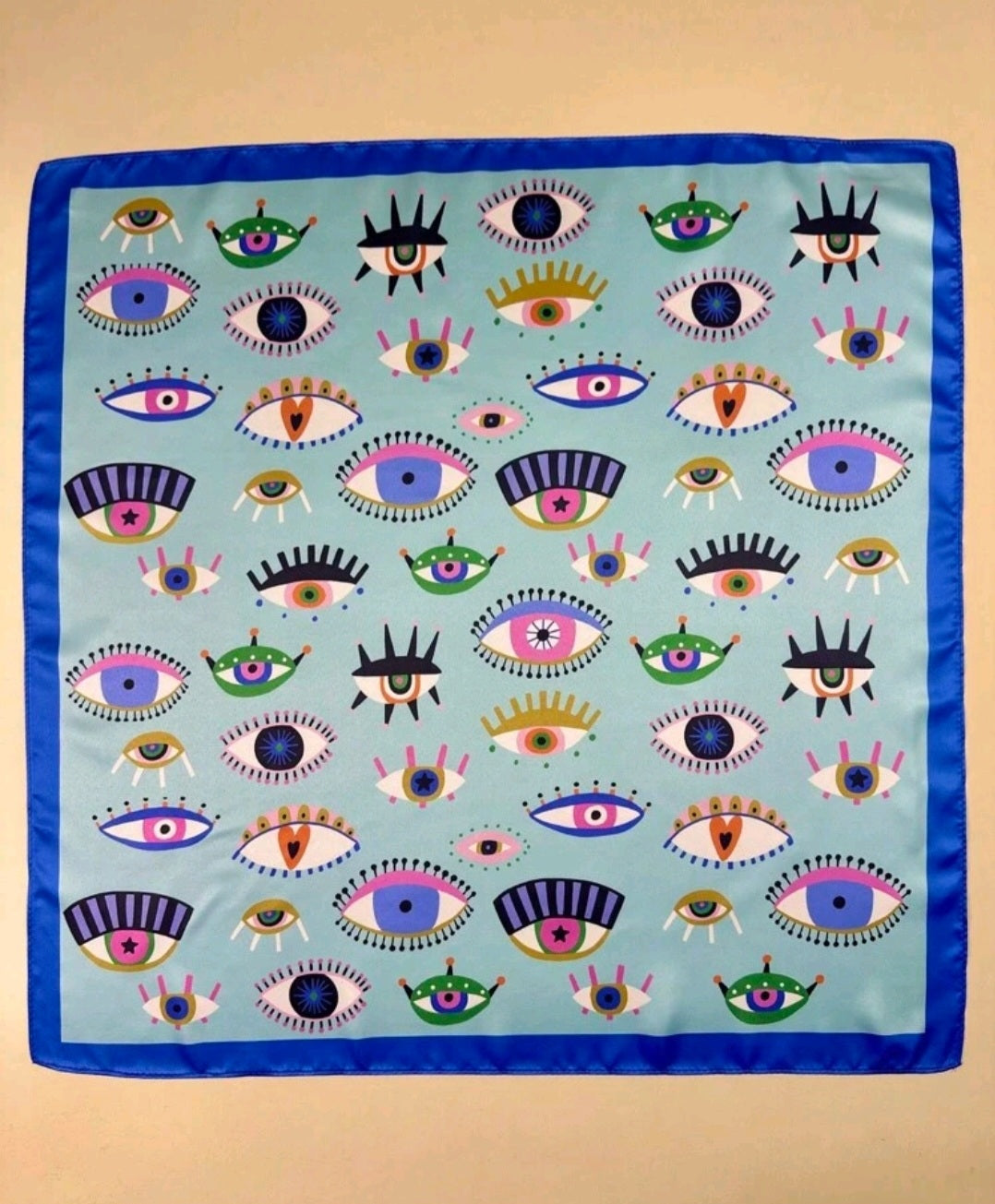 Eye Of Protection Satin Scarf