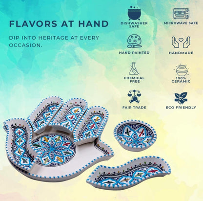 Hamsa Dip & Serving Set